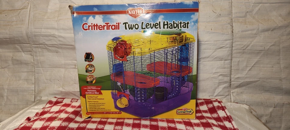 KAYTEE CRITTERTRAIL Dos Niveles Hábitat 20L x11.5W x16H" Foto 3 de 4