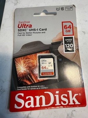 SanDisk Ultra 64GB 80MB/s SDXC SDHC Class 10 533x SD Camera Flash Memory Card