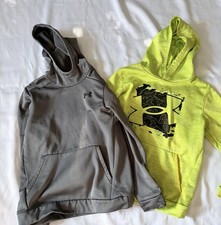 Lot Of 2 Under Armour Hoodie Sweatshirts Youth Large