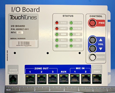 TOUCHTUNES JUKEBOX VIRTUO I/O BOARD NOT WORKING