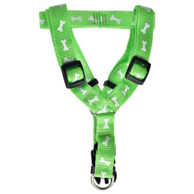 Greenbrier Kennel Club Lime Green Adjustable Dog Harness Size M 18" to