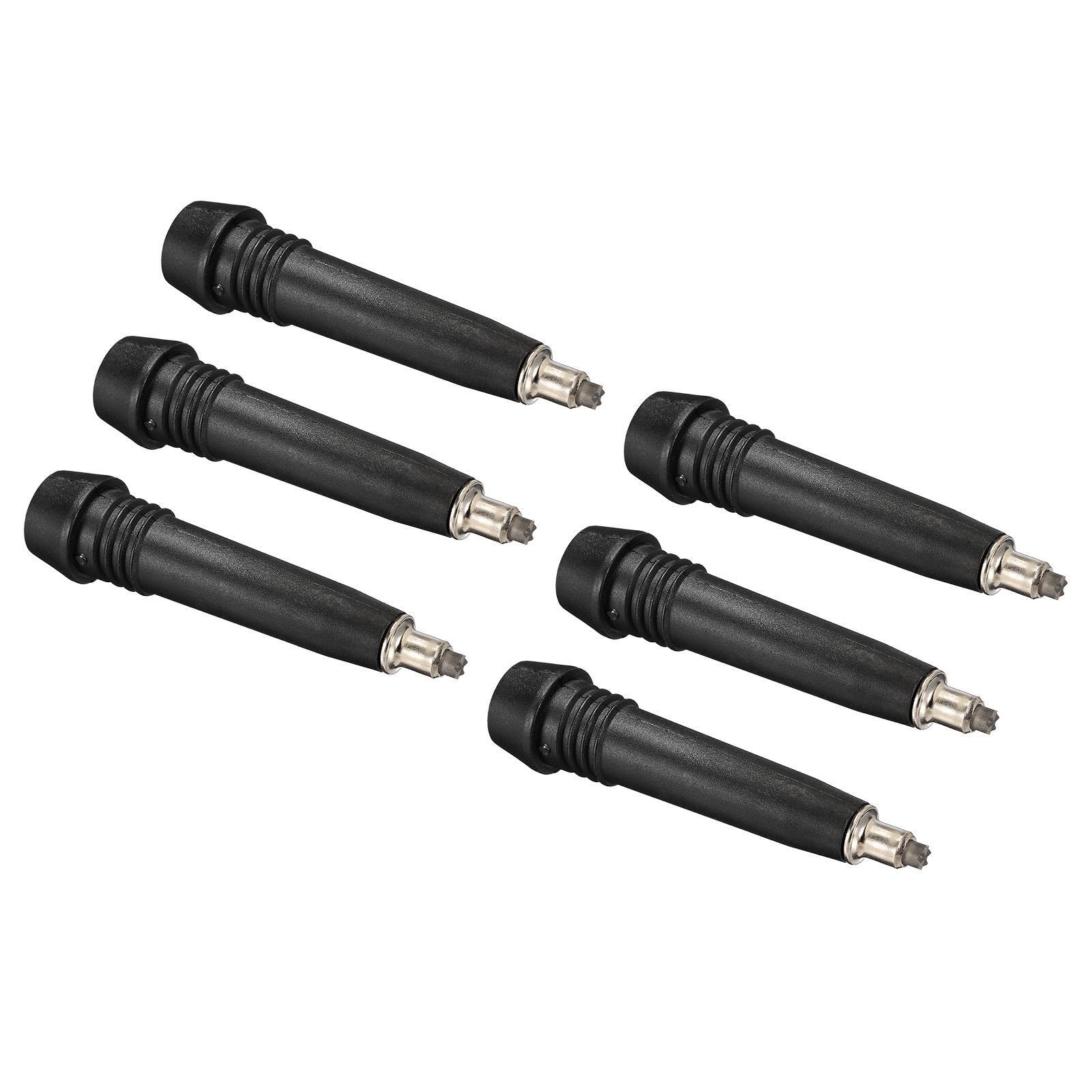 Trekking Bastón Accesorios, 6x Tungsteno Acero Caña Puntas Protectores Reemplazo