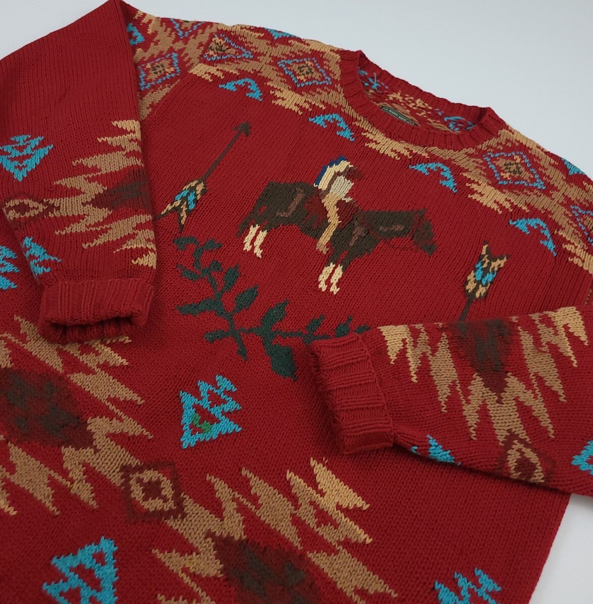 Vintage Polo Country Ralph Lauren Hand Knit Cheif Horse Vintage Polo Country Ralph Lauren Hand Knit Cheif Horse