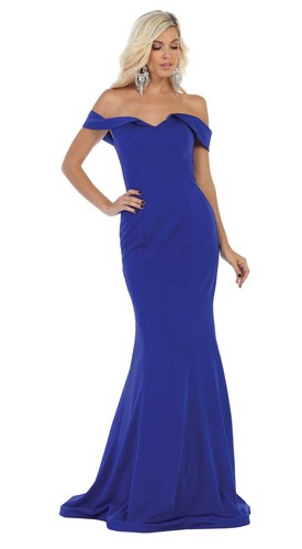 Womens Dresses For Bridesmaid Prom Dress Long Off The Shoulder Mermaid Plus Size - Picture 9 of 12