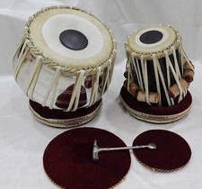 Basic Tabla Drums Set, Steel Bayan, Dayan with Hammer, Cushions and Cover