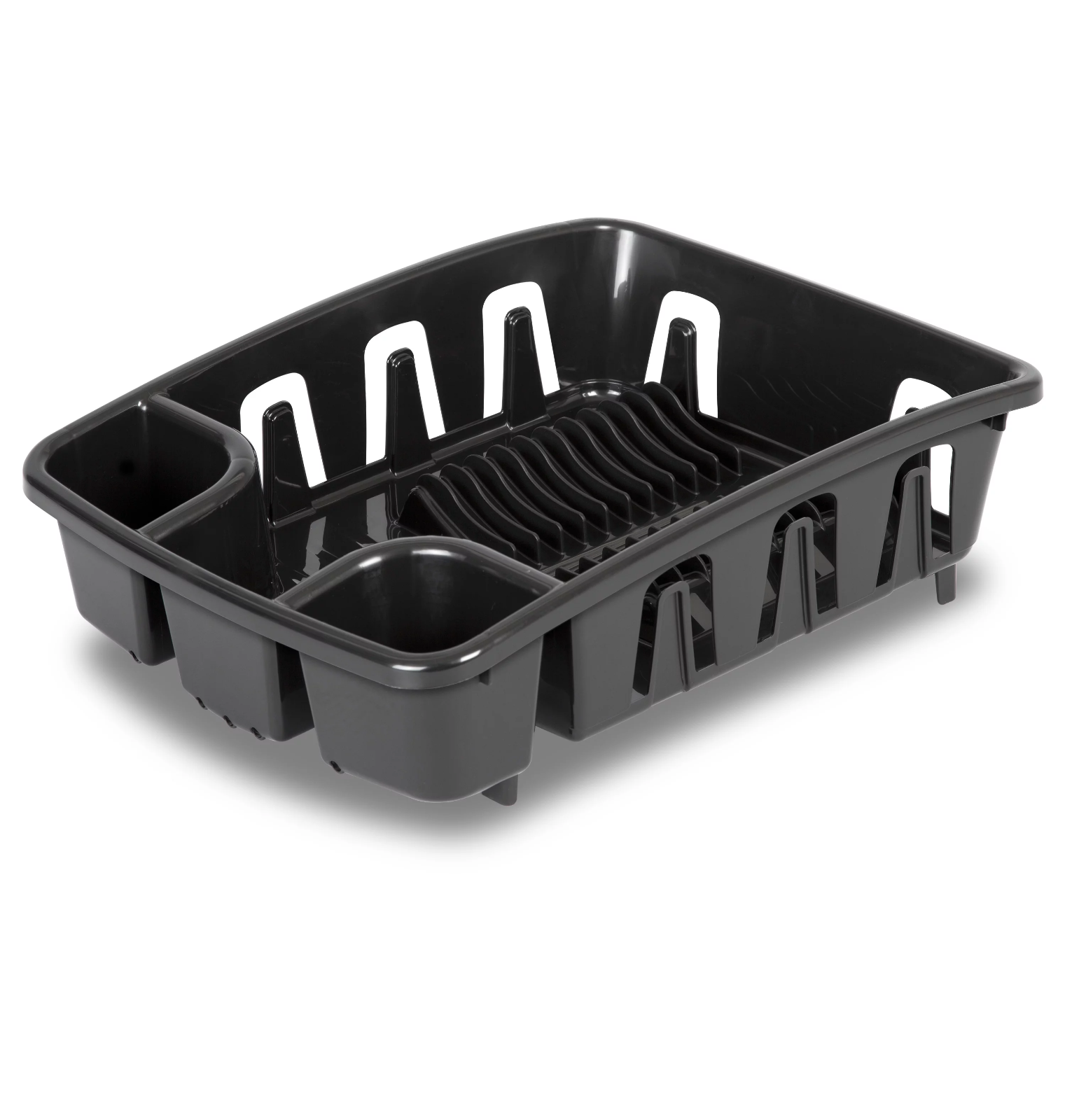 Dish Drying Rack, Sterilite Dish Rack with Self Draining Base, Black eBay