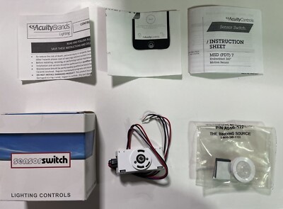 New Acuity Controls Sensor Switch MSD 7 EZ ADC VLP 360 PIR Sensor Low ...