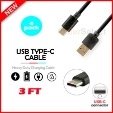 4-Pack USB Type-C Charger Cable for Samsung Galaxy Note 20 5G/Note 20 Ultra 5G