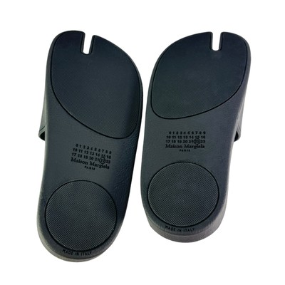 MAISON MARGIELA Paris Black Rubber Tabi Men\'s Slides Made in Italy 41 - 8US MAISON MARGIELA Paris Black Rubber Tabi Men main image 3