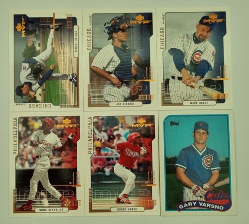 2000 Upper Deck MVP Baseball 6 Card Lot Chicago Cubs Philadelphia Phillies - Bild 1 von 2