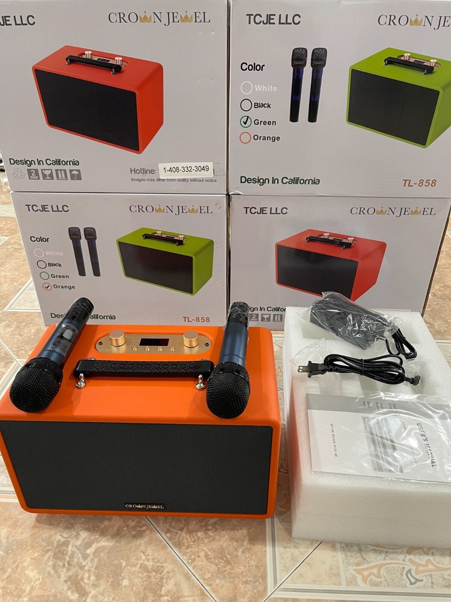 New CROWN JEWEL TL858 portable karaoke sound Bluetooth Microphone