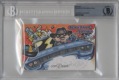 Richard Petty The King Original Art Sketch Card Signed Auto GPK 1/1 BAS