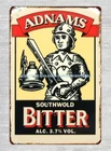 internal design Adnams Southwold Bitter beer vintage ad metal tin sign