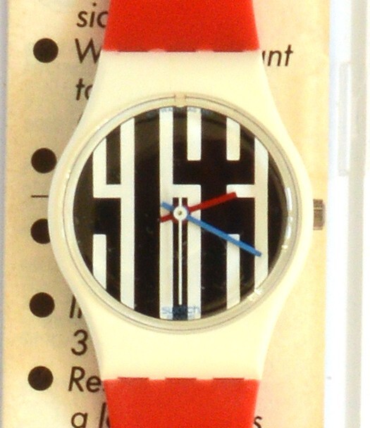 Swatch LW117 Speed Limit montre blanche rétro 1987 pour style urbain vintage
