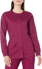 Medical Hospital Nursing Long Sleeve, Top Scrub Jackets for Women M