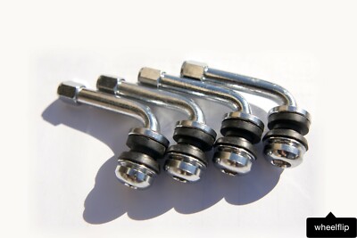 (4) 1.75'' 90 Degree Valve Stems for 3 Piece Wheels Multi Piece Set