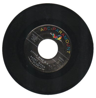 BARRY MANN  45 RPM Record ''LITTLE MISS U.S.A.'' / ''FIND ANOTHER FOOL''  Excellent!
