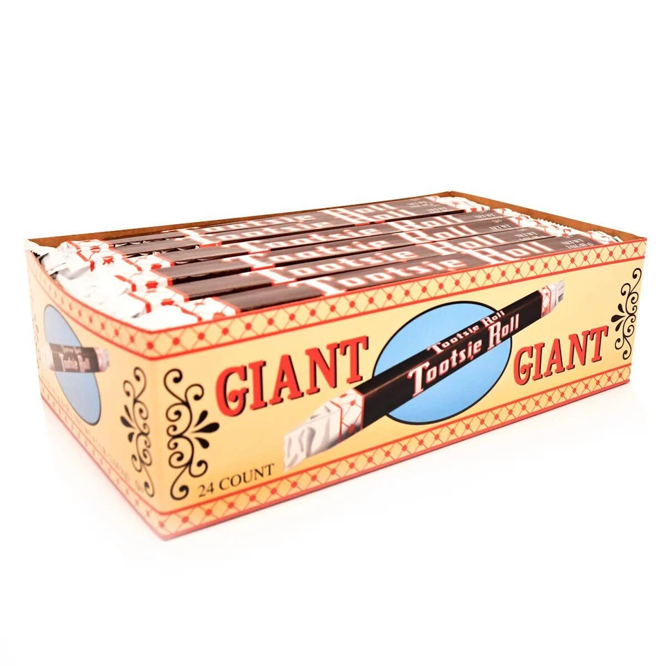 Tootsie Rolls Giant Classic 3,0 oz. Roll Nostalgic Candy Pack de 24 Foto 3 de 4