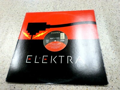 VINYL ALBUM RECORD,SIMPLY RED 12'' SINGLE,TURN IT UP,IT'S ONLY LOVE,1989 WEA