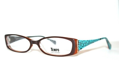 BRAND NEW TEMPO WP 2013 BR BROWN AUTHENTIC EYEGLASSES RX WOMENS FRAMES 53-16-140