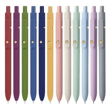 Pens - 12Pcs Gel Pens Fine Point Smooth Writing Pen Black Gel Ink Pens for Jo...