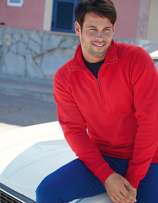 Fruit of the Loom 62-032-0 | Premium Zip Neck Raglan Sweat