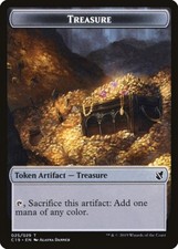 Treasure Token 10x - Colorless - Danner Art - C19 Commander 2019 - MTG Magic NM