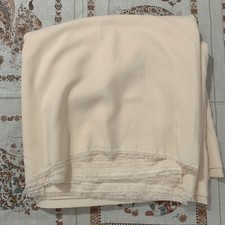 Cream beige smooth crepe-y polyester fabric 180x44  