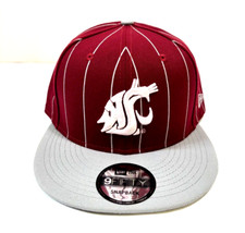 Washington State Cougars NCAA NE Vintage Pinstripe Snapback Hat