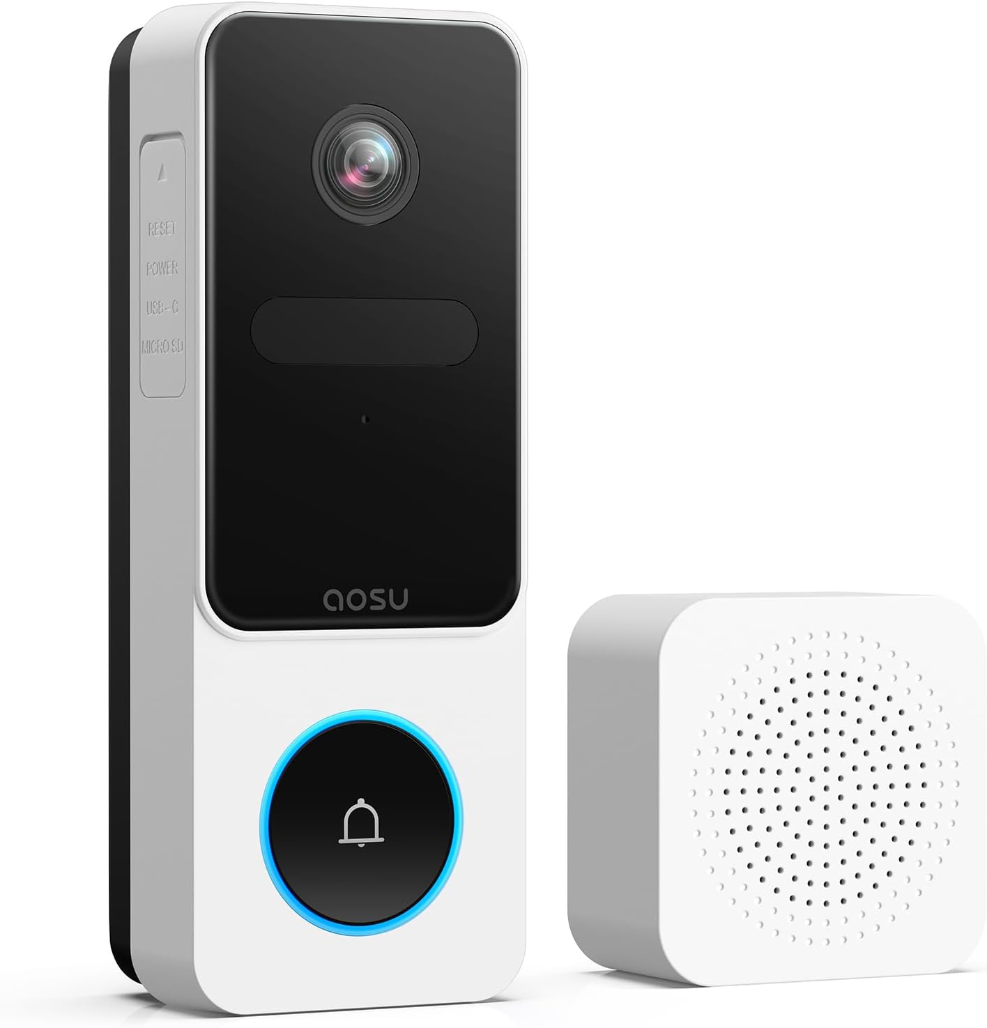 Doorbell Camera Wireless - Head-To-Toe View, Intelligent Package Detection, 2.4G