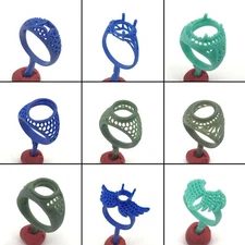 9PC Mystic Wings of Angel Ring Design | Rings Wax Pattern Mold Jewelry | WRB347