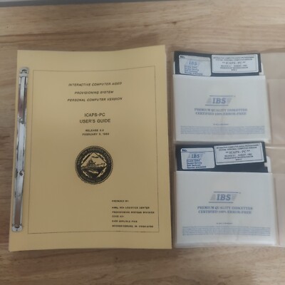 ICAPS-PC Naval Sea Logistics Center 2.2 Personal Computer Version