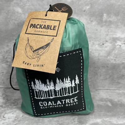 The Packable Hammock Coala Tree Eco-Minded Goods Green Carrying Bag Easy Livin'