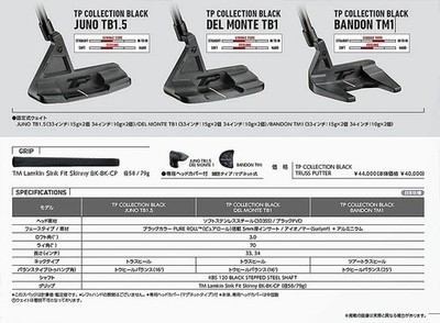 TaylorMade TP Collection Black BANDON TM1 Tour Truss Heel Putter