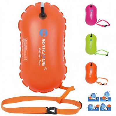 Swim Buoy Pull Buoy For Open Water Lightweight Brightly Colored Safety Float