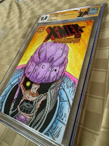 X-MEN OF APOCALYPSE ALPHA #1   SENTINEL SKETCH COVER CGC SIGNATURE SERIES 9.8