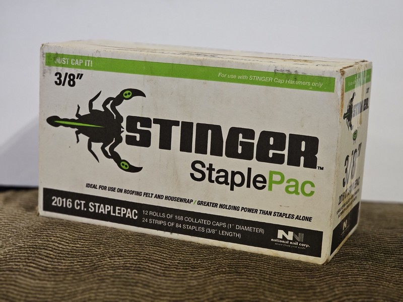 Stinger 3/8" StaplePac Caps and Staples (‎136420) New