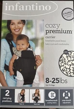 Infantino Cozy Premium Baby Carrier 8-25 lb Face-In/Out Breathable Cooling