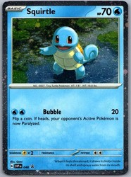 Squirtle (Cosmos Holo) 048 Scarlet & Violet Black Star Promo