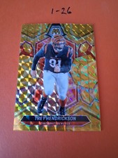 2024 Panini Mosaic - Trey Hendrickson #48 Reactive Yellow Mosaic Prizm