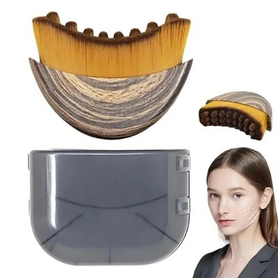 Multifunctional Lymphatic Facial Brush Jawline Contour Massager Cover Skin Care