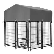 Outdoor Dog Kennel Playpen Animal Run Pet Enclosure Crate Fence w/UV-Proof Roof
