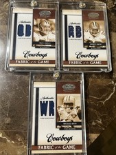 2008 Leaf Certified Materials Fabric of the Game Aikman Smith Irvin Patch /50