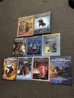 Vintage 80’s TSR Dungeons And Dragons Books And Campaign Sets￼
