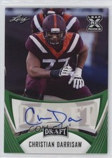 2021 Leaf Draft Auto Green Christian Darrisaw #BA-CD1 Auto 1q6u