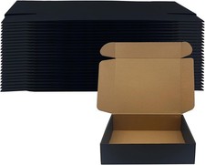 20 Pack 12x10x3 inches Black Shipping Boxes, ...