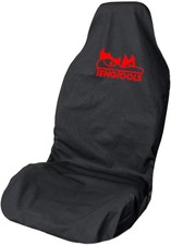 Tengtools Red Logo Waterproof Premium BLACK Large 4x4 Front Car Seat Cover