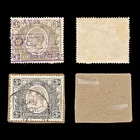 9305: KUT SG90-90a Grey Black & Jet Black 1922 Sc#32 Mi13 Used C£57