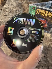 Spider-Man Sony PlayStation 1 PS1 CIB VG Disc W/Manual/Case Cracked