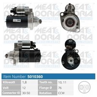Meat & Doria Starter FüR VW Golf IV 1J1 1.6 1.9 TDI 1J5 9N_ 1.4 Audi A3 8L1 A2